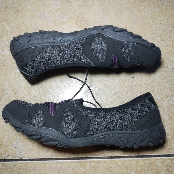 Athletic Works Women's Black & Purple Low Bungee Sneakers Size 6 - Picture 2 of 7